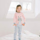 Vaenait Baby Kids Girls Boys Cotton Sleepwear Pajama 2Pcs Set Pink Bunny 4-5T/L