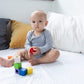 PlanToys Wooden 9 Piece Sensory Activity Blocks Learning & Development Toy (5531) | Sustainably Made from Rubberwood and Non-Tox