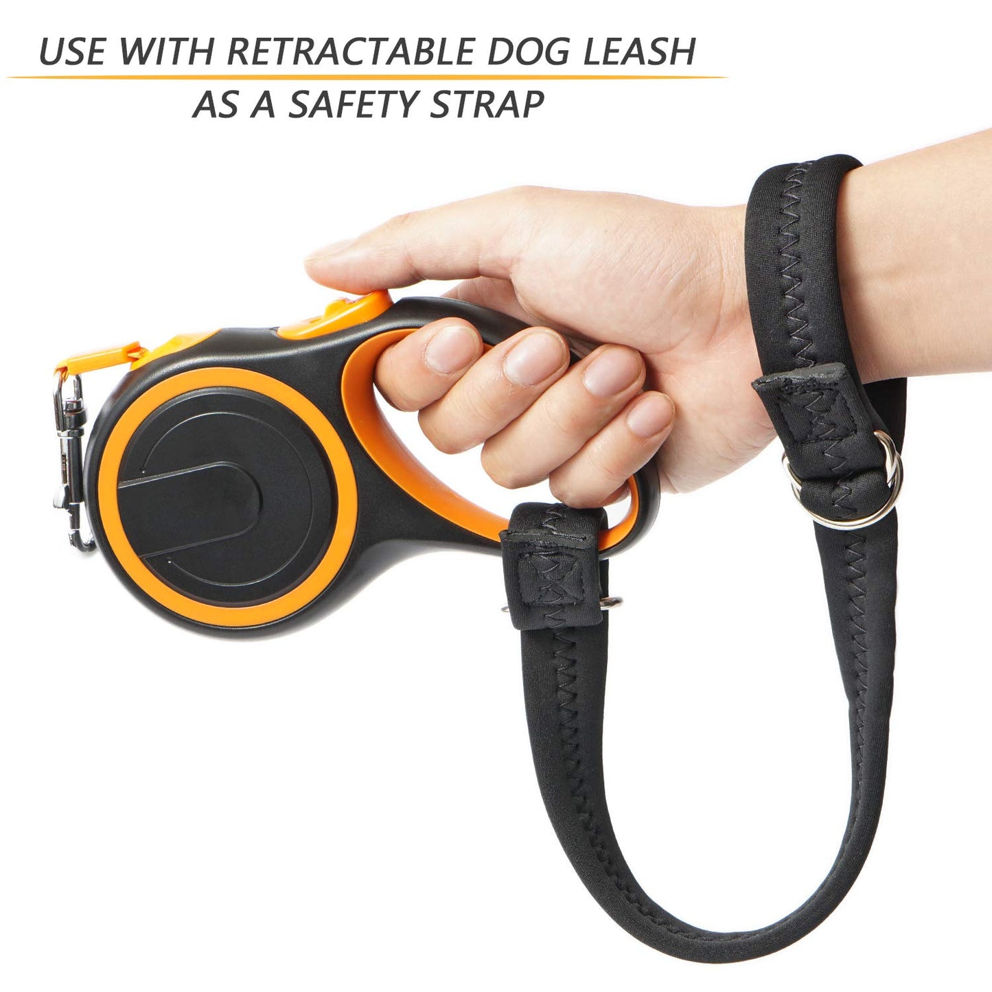 Baby Stroller Pram Wheelchair Safety Wrist Strap Or Short Leash For Dog(Black) Pack Of 1