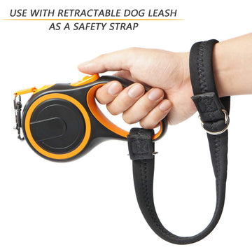 Baby Stroller Pram Wheelchair Safety Wrist Strap Or Short Leash For Dog(Black) Pack Of 1