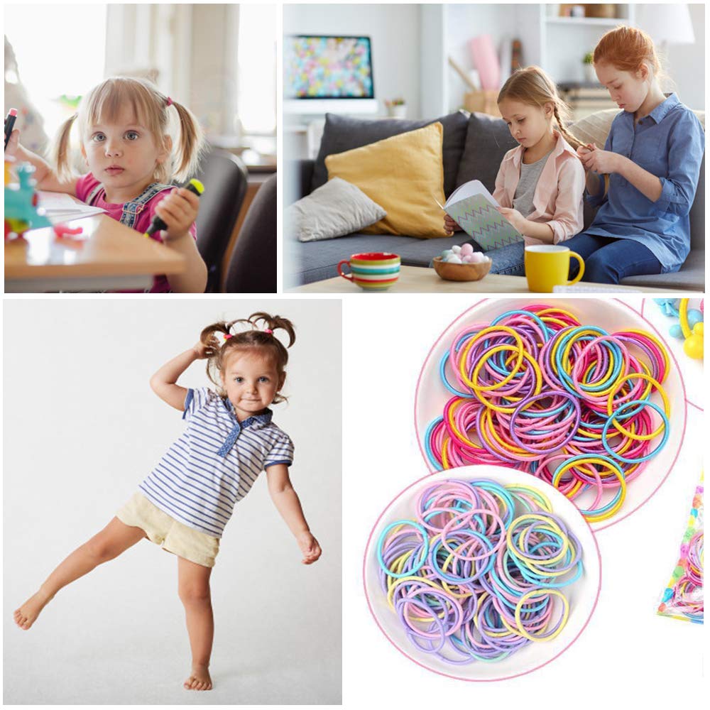 200pcs Hair Ties for Kids Hair Ties Toddler Girls for Girls Elastic Hair Bands Small Kids