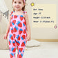 Lindanina Toddler Baby Girls Romper Strawberry Sleeveless Jumpsuit Summer Cute Clothes Adjustable Tie-Up Strap 12-24 Months Infa