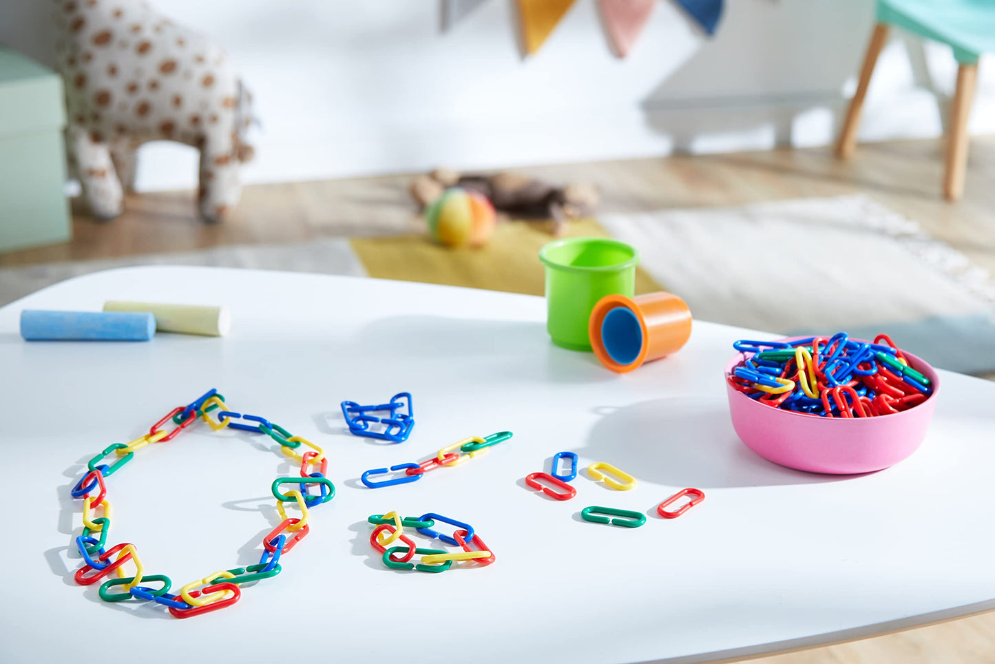 Learning Resources Link N Learn Links - 500 Pieces, Ages 3+, Preschool Learning Supplies, Toddler Learning Toys, Back to Schoo