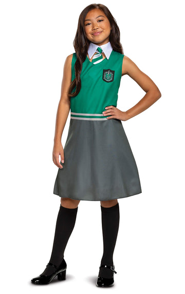 Disguise Dg108039L Girls Slytherin Dress Classic Child Costume - Small - 4-6X