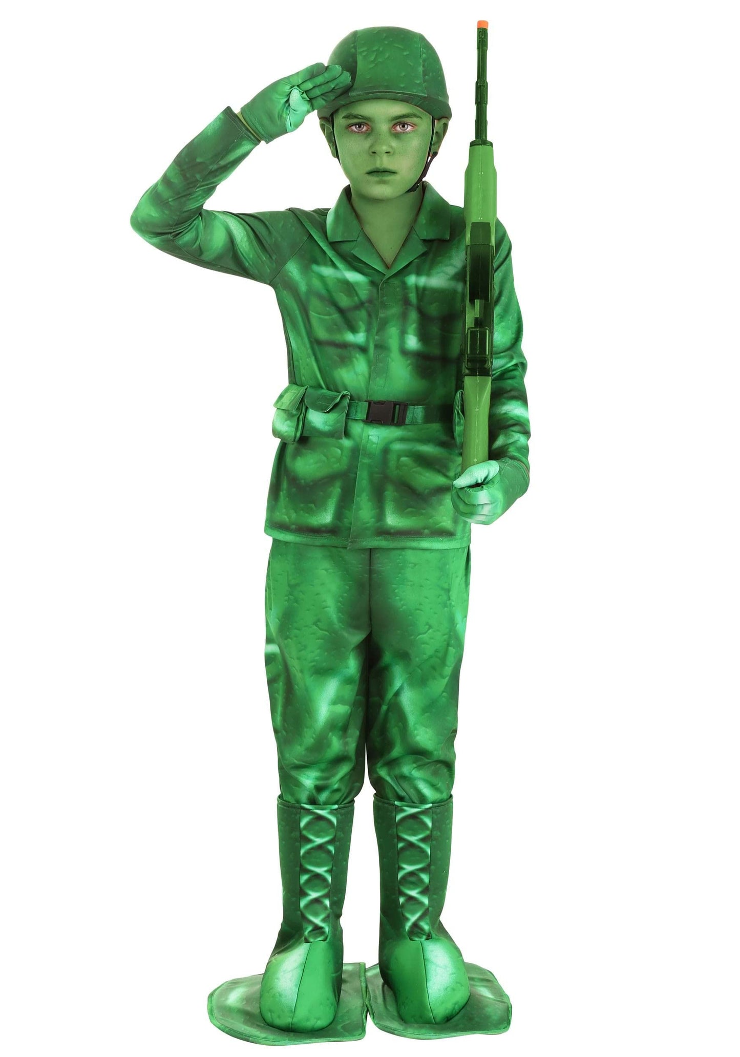 Fun Costumes Plastic Army Man Costume For Kids X-Large