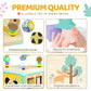 Wooden Activity Cube Montessori Toys for 1 2 3 Year Old Baby Toys 12 Months Toddlers 1-3 Birthday Gift Boys Girls Sensory Intera