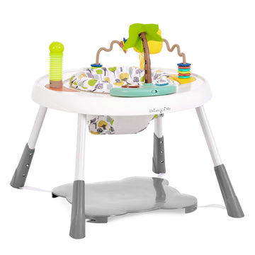 Dream On Me Curio Sit N Seek Baby Activity Center in Lime, 2 in 1 Activity Center and Play Table with 3 Detachable Toys and Musi