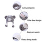 Langzhen Toddler Kids Infant Winter Hat,Earflap Knit Warm Cap Fleece Lined Beanie For Baby Boys Girls (Polar Bear - Grey, S(46-4
