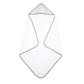 Tl Care Terry 2 Pack Hooded Towels Made With Organic Cotton, Grey Stars/Grey Zigzag, For Boys And Girls