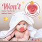 Sweetie Rubber Pacifier Natural Rubber Pacifier Rounded Pink (Pink, 12-18 Month)