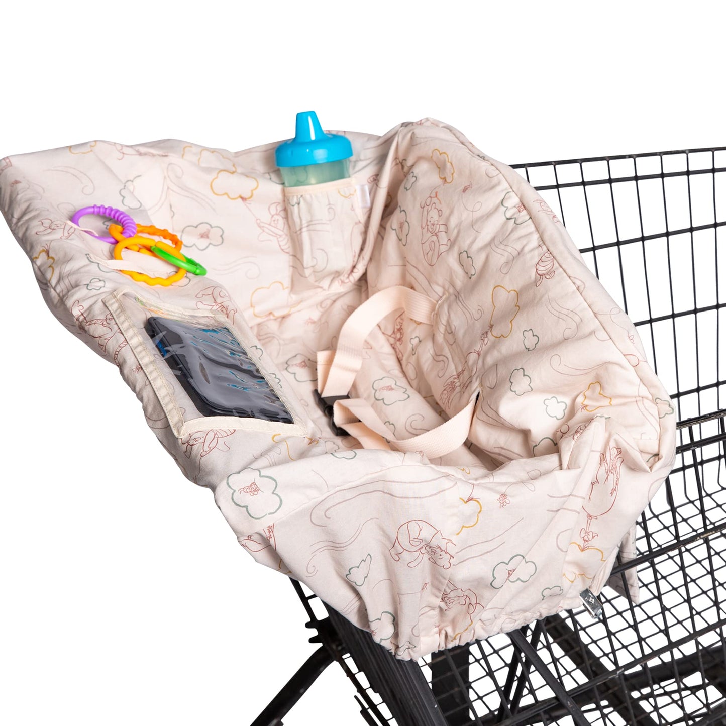 Disney Baby By J.L. Childress Shopping Cart Cover & High Chair Cover - For Kids, Toddler