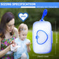 Doerdo Portable Wet Wipe Dispenser Baby Wipe Box, Baby Wipe Holder With Lid, Wipe Case For Travel Home Office Cars, Blue