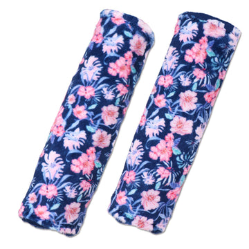 Baby Car Seat Belt Covers, Floral Stroller Seat Strap Covers, Car Seat Straps Shoulder Pads For Girls Boys, Minky Seat Belt Prot