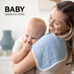 Synrroe Muslin Burp Cloths Large 20 By 10 Inches 100% Cotton 6 Layers Extra Absorbent And Soft 4 Pack Blue