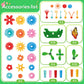 YEEBAY Flower Garden Building Toys for Girls Age 3, 4, 5, 6, 7 Year Old - STEM Gardening Toys for Kids - Stacking Game for Toddl