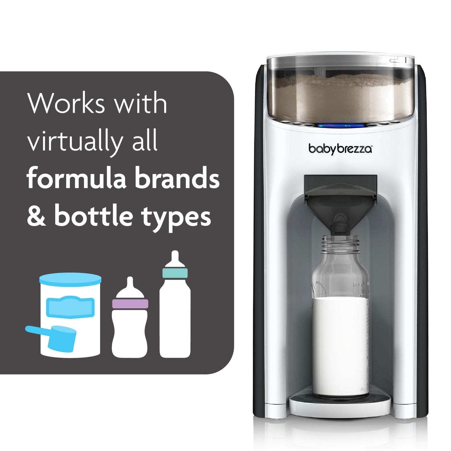 Baby Brezza New And Improved Formula Pro Advanced Formula Dispenser Machine - Automatically Mix A Warm Formula Bottle Instantly