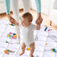 Vibe Bear High-Density Sponge Baby Playpen Mat,47X47 Inches Thicken One-Piece Infants Crawling Mat,Comfortable And Soft Baby Pla