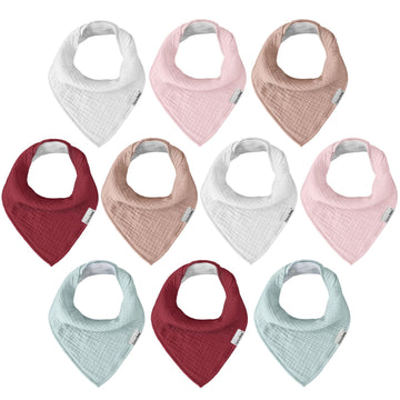Muslin Baby Bibs For Boys Girls,Baby Bibs For Teething And Drooling,Baby Drool Muslin Bibs,Newborn Bibs For Baby Boy Girl