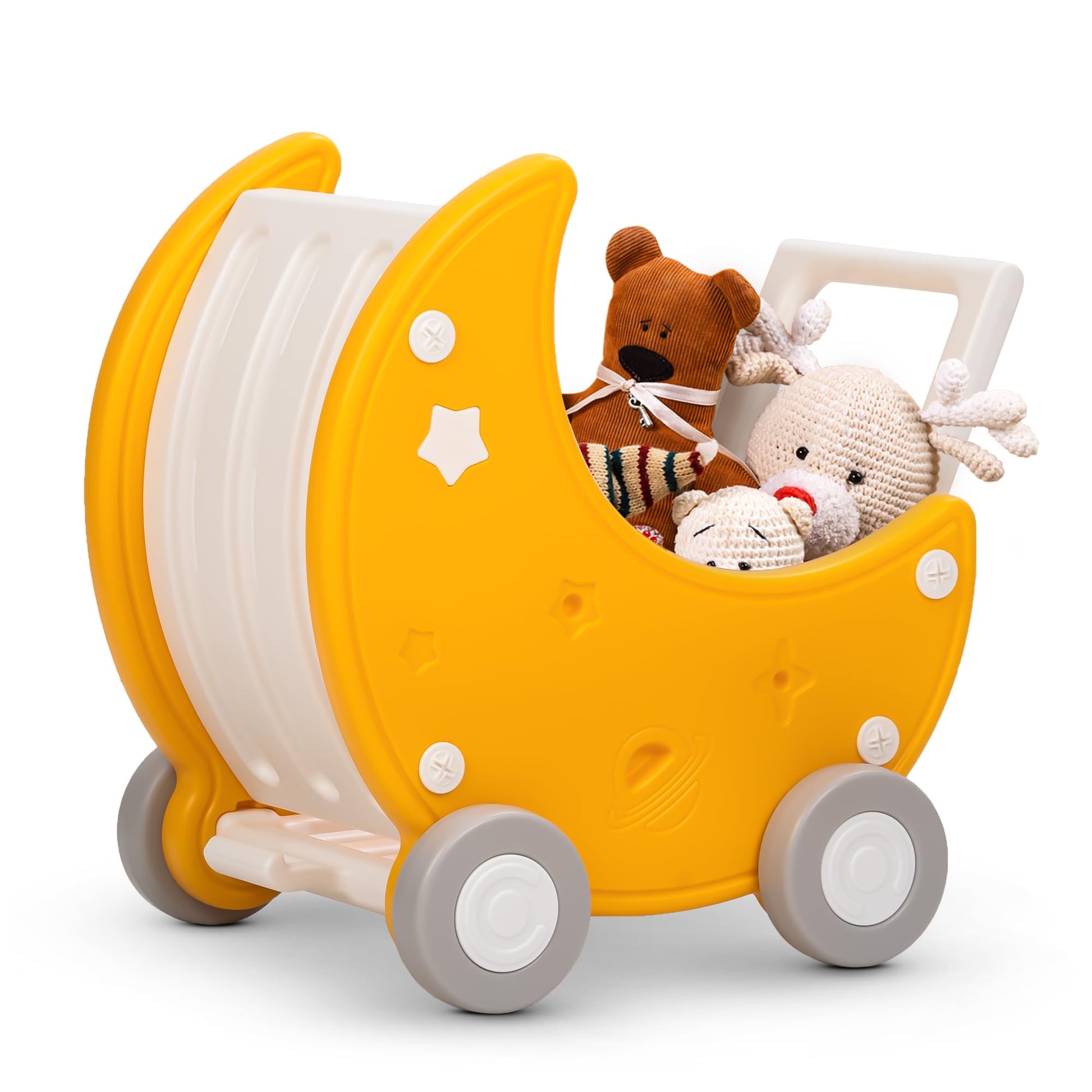 Baybee 2 In 1 Baby Push Walker & Shopping Cart For Kids Items Indoor | Learning Baby Storage Cart Toys For Kids 6+ Months Boys G