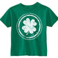 Custom Kingdom Baby Boys Girls Shamrock Four Leaf Clover St Patricks Day T-Shirt (4T, Green)