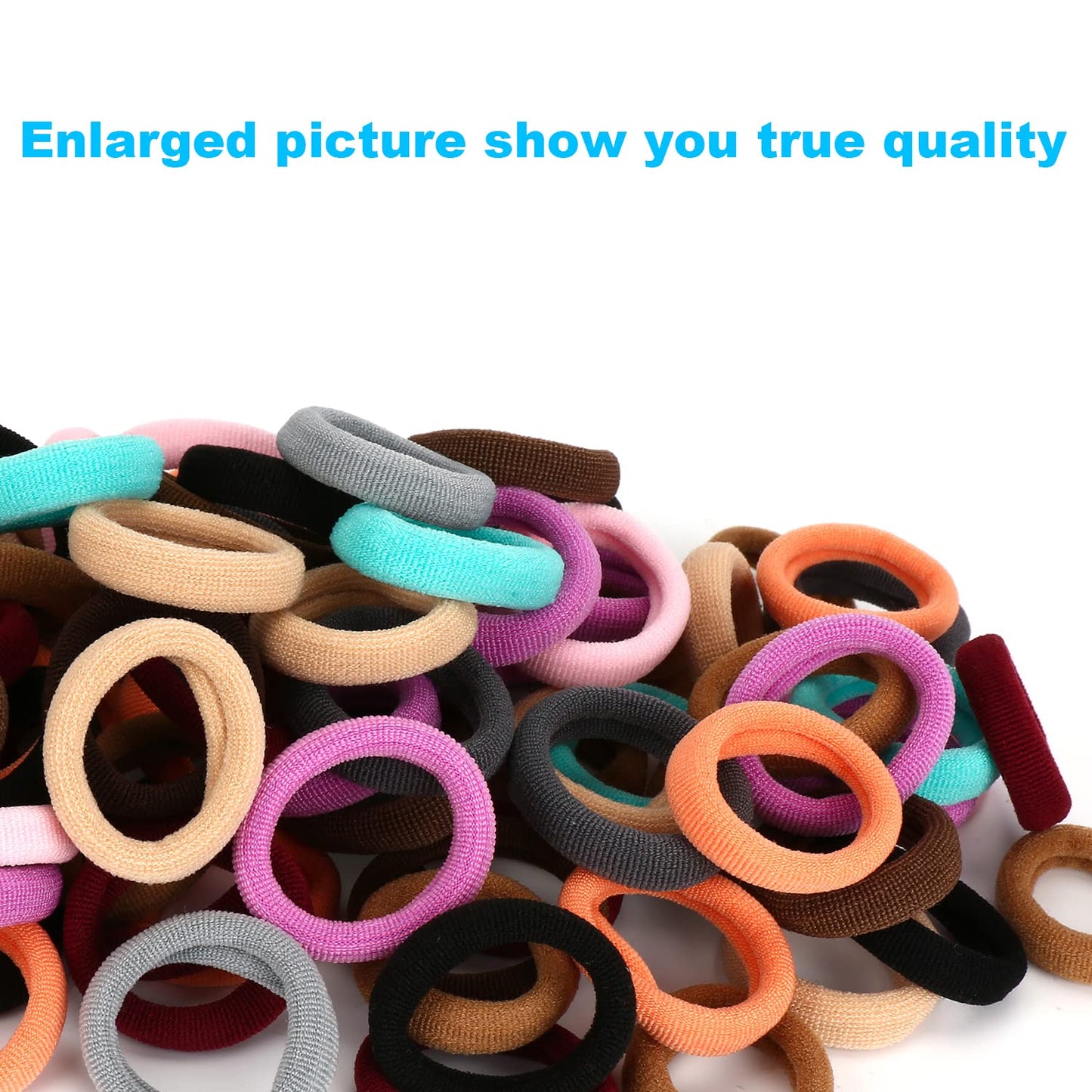 120Pcs Toddler Hair Ties, Kids Hair Ties, Hair Bands And Elastic Ponytail Holders For Toddler Girls (Diameter 1 Inch And As