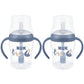 NUK Perfect Match Learner Straw Cup, 5 oz, 2 pack - Soft Straw, Easy-Grip Handles, BPA Free, Spill Proof Transition Sippy Cup