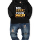 Nzrvaws 18 Months Boy Clothes Toddler Boy Clothes 24 Months Long Sleeve Sweater Hoodie Top + Ripped Jeans Long Pants Clothes Set