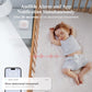 Sense-U Smart Baby Monitor Pro(Long Range) With Arousal Vibration, Audible & App Alerts Anywhere: Tracks Abdominal Movement, Rol