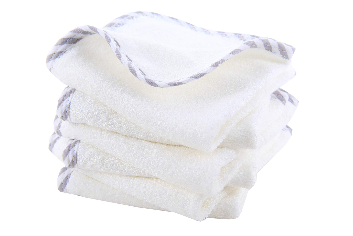 Hiphop Panda Hypoallergenic Bamboo Baby Washcloths - 2 Layer Ultra Soft Absorbent Bamboo Towel - Newborn Bath & Face Towel - Was