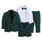 Jeetethnics Boys Green Coat Suit Set With Waistcoat Shirt And Trousers (9103H)