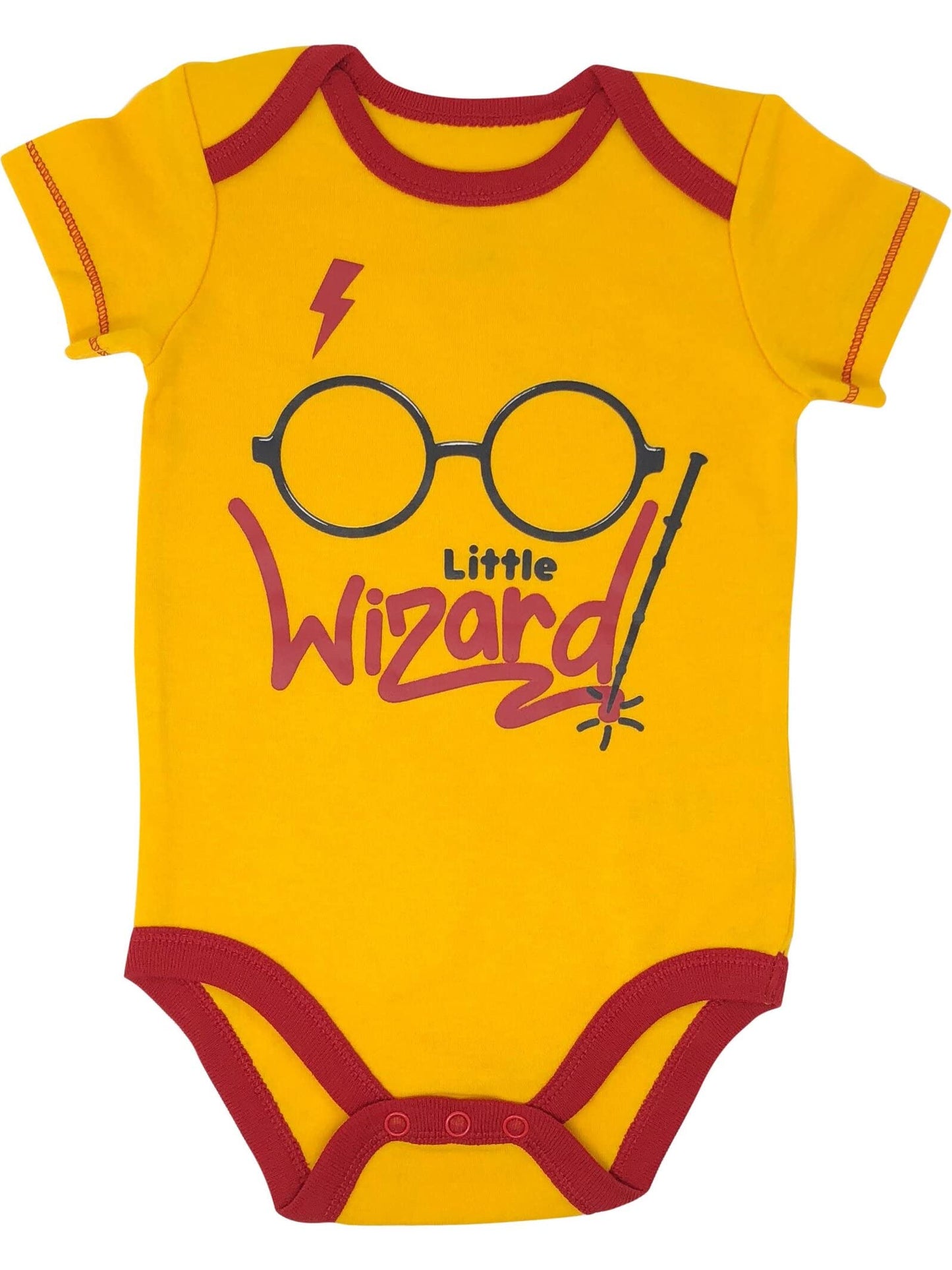 Warner Bros. Harry Potter Baby Boys' 5-Pack Bodysuits Hogwarts Gryffindor (0-3 Months)