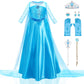 Woxvm Girls Princess Dress Luxury Princess Costume Christmas Birthday Party Snow Princess Dress Up For Girls Halloween Cosplay F