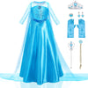 Woxvm Girls Princess Dress Luxury Princess Costume Christmas Birthday Party Snow Princess Dress Up For Girls Halloween Cosplay F
