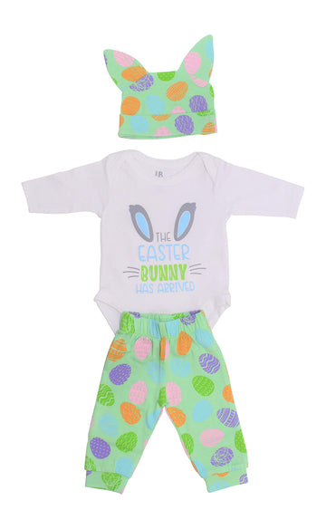 Unique Baby Boys Easter Bunny Has Arrived Egg Outfit With Cap (Newborn)