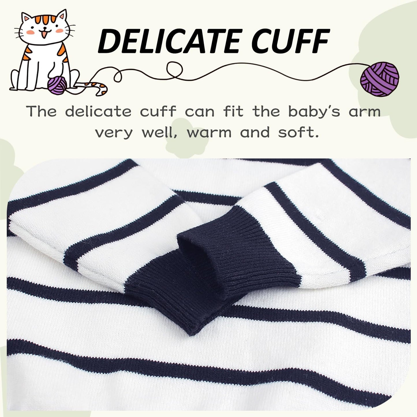 Peecabe Toddler Baby Cable Knit Sweater For Boys Long Sleeve Crewneck Striped Cotton Pullover Sweatshirt Fall Winter 1-5T (3T, N