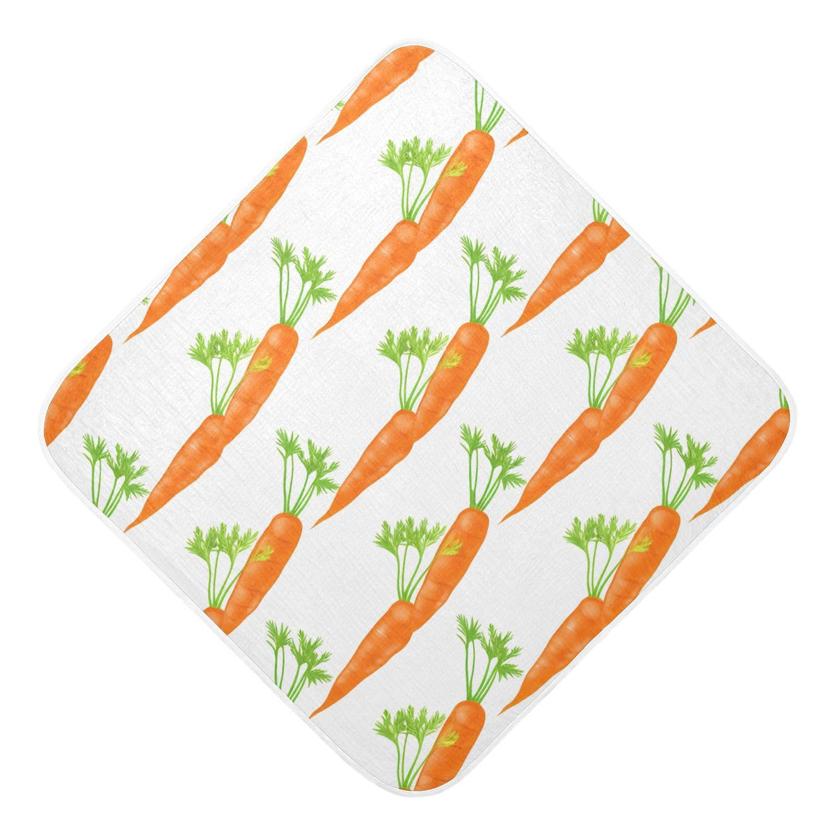 Flradish Orange Carrots Hooded Baby Towels Soft and Ultra Absorbent Muslin Cotton Baby Bath Towel 30x30 Inch