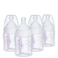 Nuk Smooth Flow Pro Anti Colic Baby Bottle - Easy To Assemble And Clean & Reduces Newborn Spit-Up & Gas, 5Oz, 4-Pack, Girl