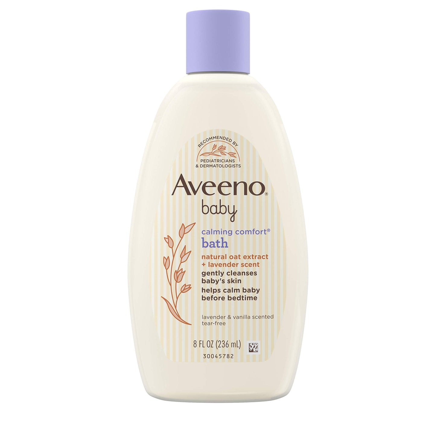 Aveeno Baby Calming Comfort Bath & Wash With Relaxing Lavender & Vanilla Scents & Natural Oat Extract, Hypoallergenic & Tear-Fre