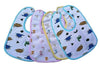 Babygo Cotton Baby Bibs | Multicolored Waterproof Feeding Bibs With Titch Button, Soft, Washable & Reusable, Gentle On BabyS Ski