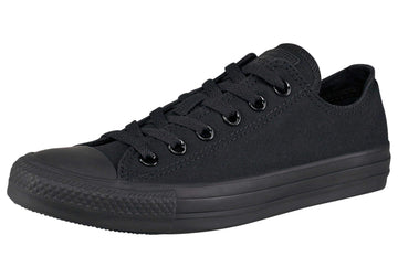 Converse Unisex Chuck Taylor All Star Ox Low Top Black Monochrome Sneakers - 12 M Us