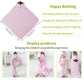 Michley Unisex Baby Animal Hooded Bath Towel Soft Cotton Beach Swimming Bathrobe For 0-6T, Pink Fox