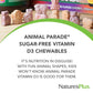 Natures Plus Animal Parade Sugar-Free Children'S Vitamin D3-500 Iu - Black Cherry Flavor - 90 Chewable Animal Shaped Tablets - B