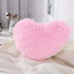 Brownmonkey Fluffy Heart Pillow Heart Shaped Pillow Plush Cute Heart Shaped Throw Cushion Stuffed Heart Decorative Pillow Toy Th