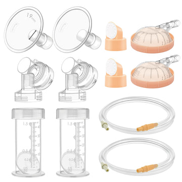 Maymom Pump Parts Compatible with Medela Symphony, 19mm Flange (Detachable Shield and Connector) Not Original Medela Symphony Re