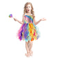 Baby Girls Rainbow Tutu Dress For Princess Birthday Party Dresses Costume Sparkly Sequin Tulle Dress For Girls Kids Halloween Un