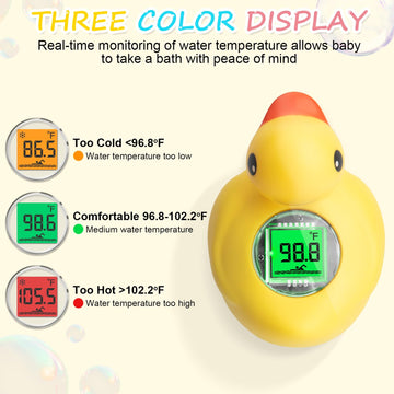 Baby Bath Thermometer Baby Safe Bathtub Thermometers Duckling Floating Thermometer For Infant And Toddler Bathtubs Outdoor And I