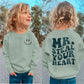Ritatte Toddler Boy Valentine'S Day Sweatshirt Mr. Steal Your Heart Shirt Kids Valentines Crewneck Long Sleeve Pullover Tops(Gre