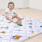 Vibe Bear High-Density Sponge Baby Playpen Mat,47X47 Inches Thicken One-Piece Infants Crawling Mat,Comfortable And Soft Baby Pla