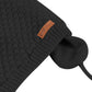 Duoyeree Kids Baby Hat Soft Warm Cable Knit Beanie Toddler Girl Fall Winter Hats(Black,6-12 Months)