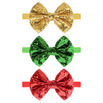 Song Qing Baby Infant Girls Hair Band Sequined Bow Headband Turban Knot Hair Headwear